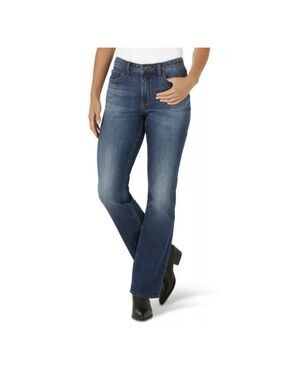 LEE Midrise Boot Cut Jeans, Medium Wash, Size 6